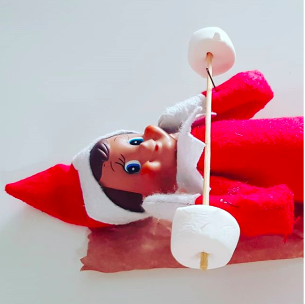elf on the shelf, elf on the shelf ideas, elf on the shelf funny ideas, keurig, elf on the shelf expert level, baby shark, kinderegg, febreeze
