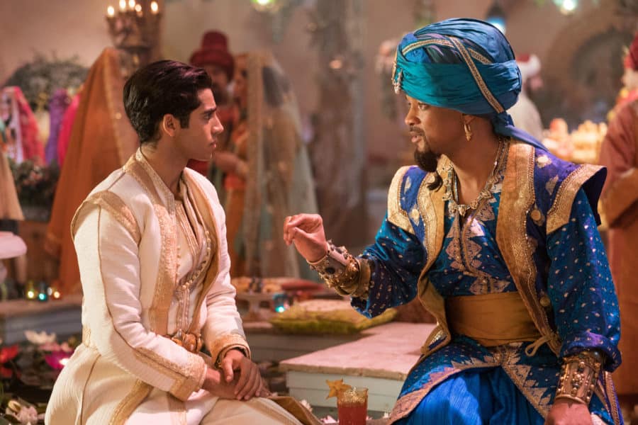 Nasim Pedrad, Marwan Kenzari,Navid Negahban, Mena Massoud, Jasmine, Naomi Scott, Will Smith, Abu, Jafar, Aladdin, Disney's Aladdin, Live-action film, movie review, Guy Ritchie,
