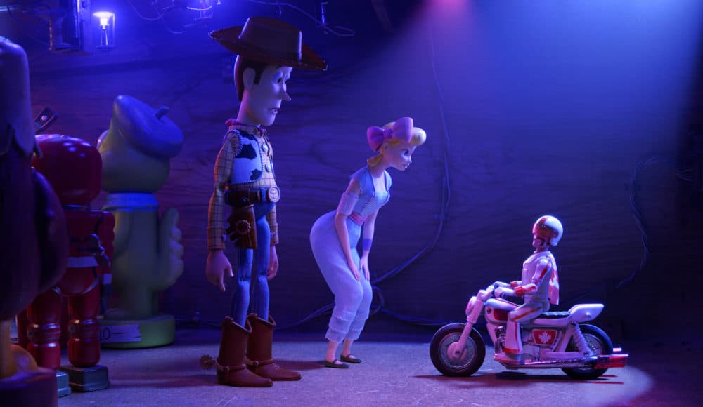 Duke Caboom, Woody, Buzz, Bo Peep, GabyGaby, Toy Story 4, Meaning of Life, Love, Forky